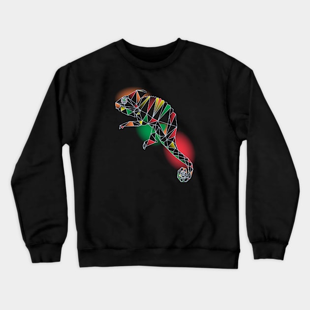 Polygonal lizard Crewneck Sweatshirt by Piercek25